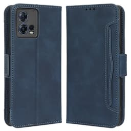 SKALO Motorola Edge 30 Fusion 5G 6-lokeroa Lompakkokotelo - Sininen