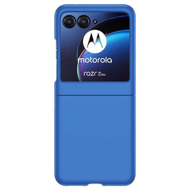 SKALO Motorola Razr 40 Ultra 5G Ultratunn Skin-touch Fold Skal - Mörkblå