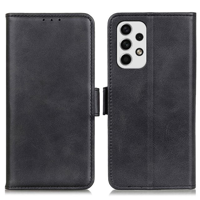 SKALO Samsung A23 5G Lompakkokotelo PU-nahkaa - Musta
