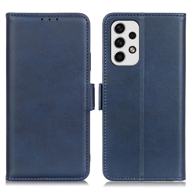 SKALO Samsung A23 5G Lompakkokotelo PU-nahkaa - Sininen
