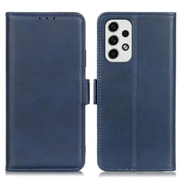 SKALO Samsung A23 5G Plånboksfodral i PU-Läder - Blå