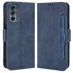 SKALO Motorola Moto G62 5G 6-lokeroa Lompakkokotelo - Sininen