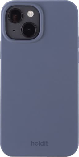 Holdit Silicone iPhone 15 etui (blå)