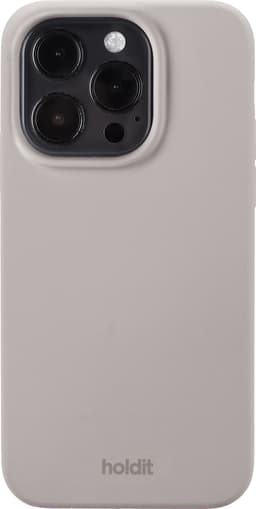 Holdit Silicone iPhone 15 Pro deksel (grå)
