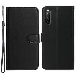 SKALO Sony Xperia 10 V Plånboksfodral i PU-Läder - Svart