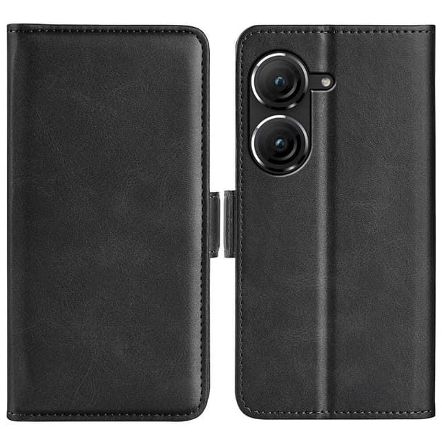 SKALO Asus Zenfone 9 5G Premium Wallet Flip Cover - Sort