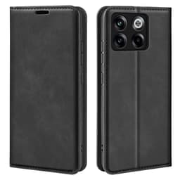 SKALO OnePlus 10T 5G Plånboksfodral i PU-Läder - Svart