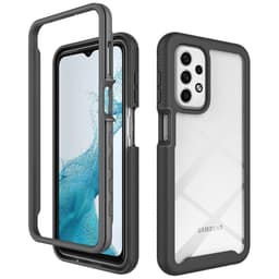 SKALO Samsung A23 5G Stødsikker Clear Hybrid Cover - Sort