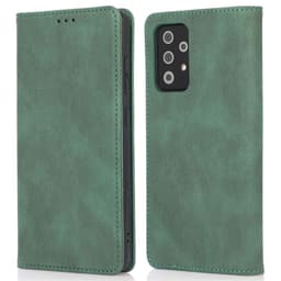 SKALO Samsung A23 5G Slim Premium Flip Cover - Grøn