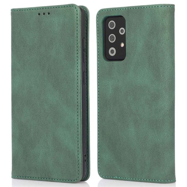 SKALO Samsung A23 5G Slim Premium Flip Cover - Grøn