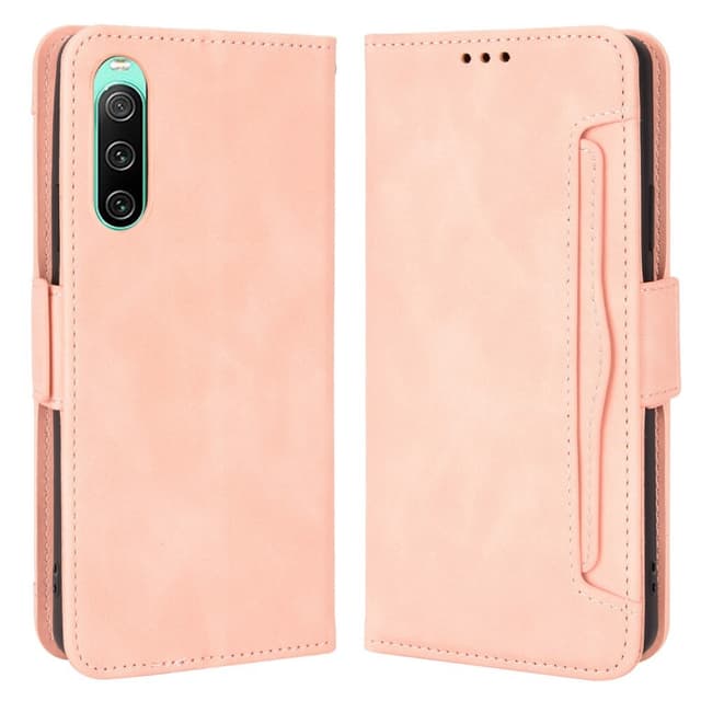 SKALO Sony Xperia 10 V 6-FACK Plånboksfodral - Rosa
