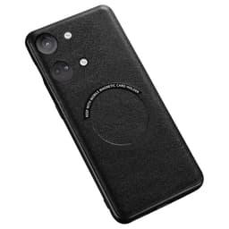 SKALO OnePlus Nord 3 5G / Ace 2V PU-Läder Hybrid Magnetring Skal - Svart