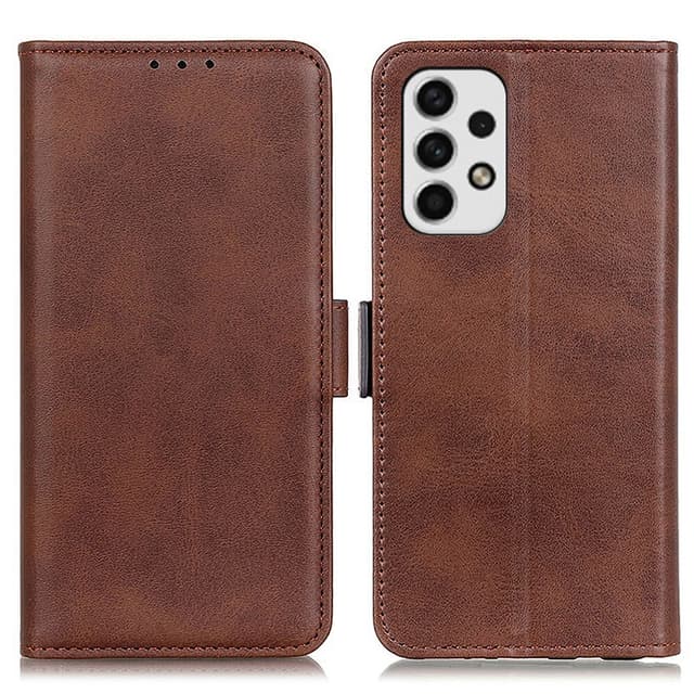 SKALO Samsung A23 5G Plånboksfodral i PU-Läder - Brun