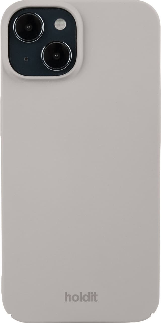Holdit Slim Case iPhone 15 skal (grå)