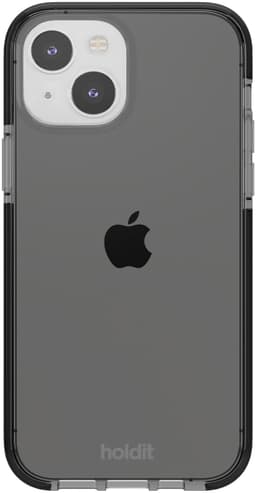 Holdit Seethru iPhone 15 deksel (sort)