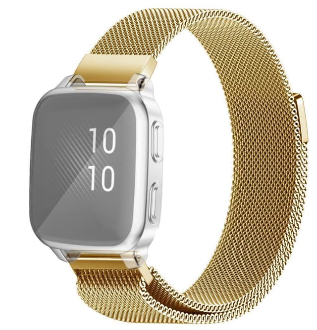 SKALO Milanese Loop till Garmin Venu Sq/Sq Music - Guld