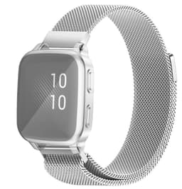 SKALO Milanese Loop till Garmin Venu Sq/Sq Music - Silver
