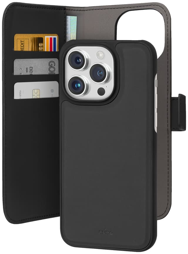 Puro 2in1 iPhone 15 Pro plånboksfodral