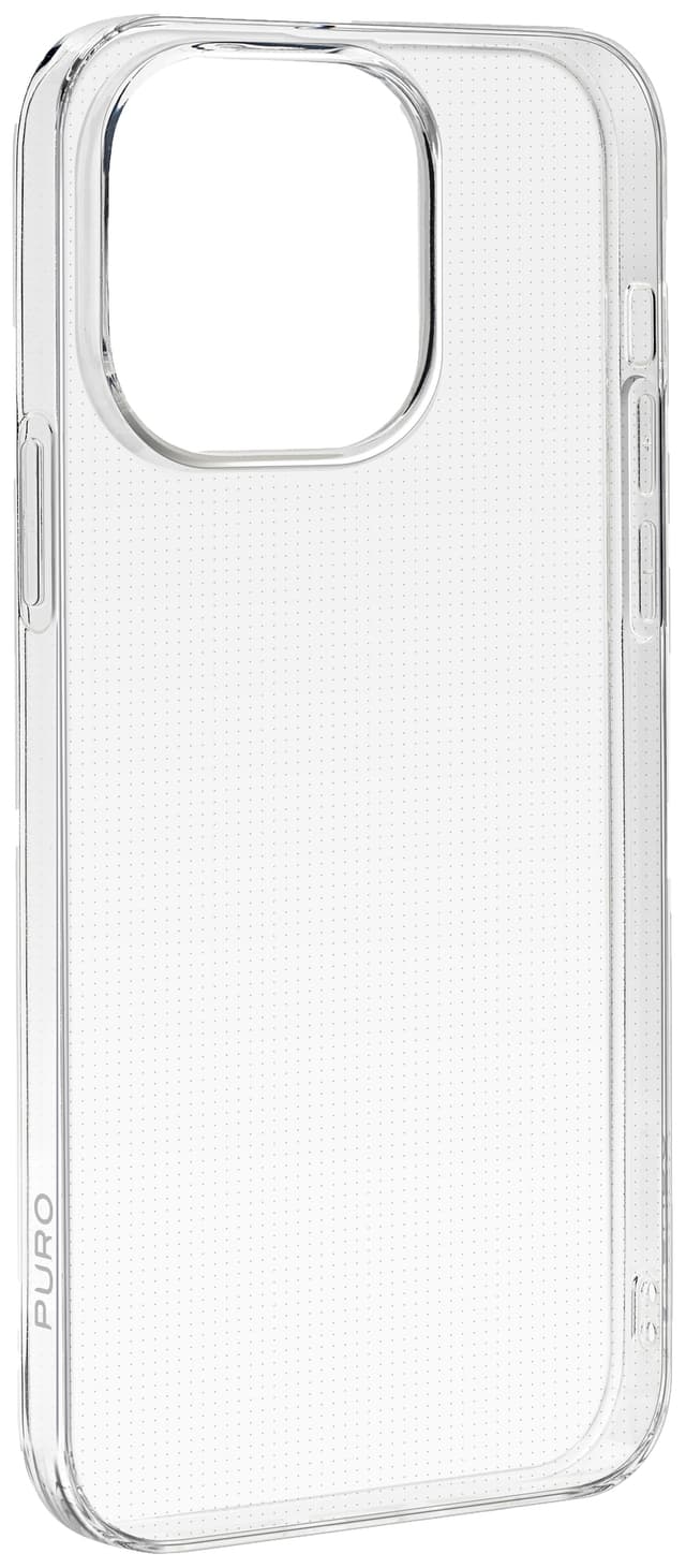 Puro 0.3 Nude iPhone 15 Pro suojakuori (läpinäkyvä)