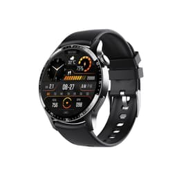 Älykello, jossa syke, unimittari, askelmittari Musta