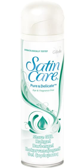 Gillette Satin Care Pure & Delicate ajogeeli