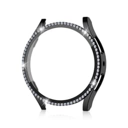 INF Bling smart urkasse med skærmbeskytter til Samsung Watch 6 44 mm Sort