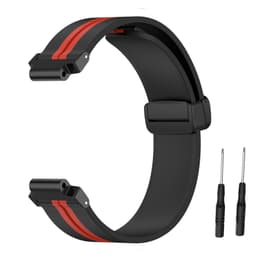 INF Silikone tofarvet armbåndsurrem til Garmin Forerunner Watch Rød Garmin Forerunner 220/230/235/620/630/735
