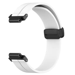 Silikon ensfarget armbåndsurrem for Garmin Forerunner Watch Hvit Garmin Forerunner 220/230/235/620/630/735