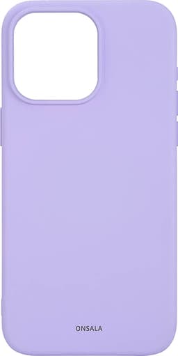 Onsala iPhone 15 Pro Max silikonskal (lila)