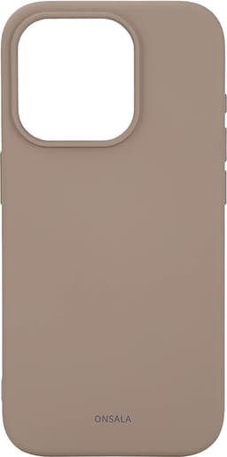 Onsala iPhone 15 Pro silikonskal (beige)