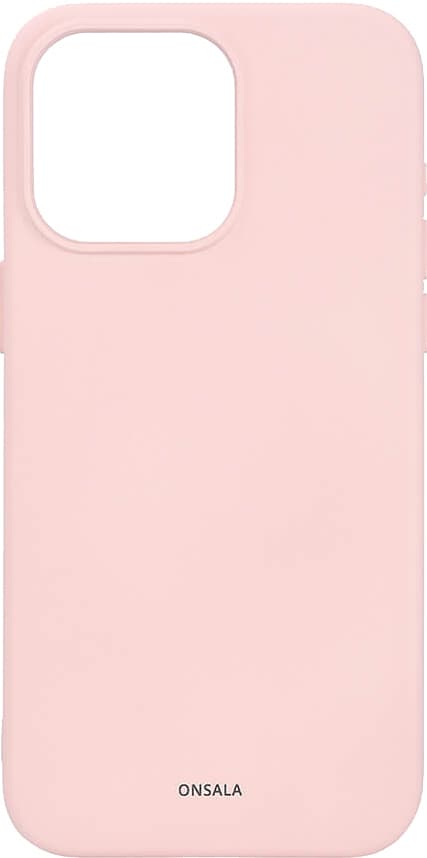 Onsala iPhone 15 Pro Max silikonskal (rosa)