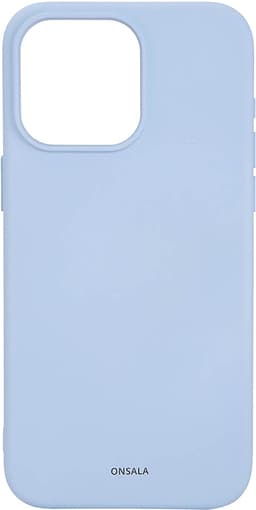 Onsala iPhone 15 Pro Max silikoneetui (lyseblå)