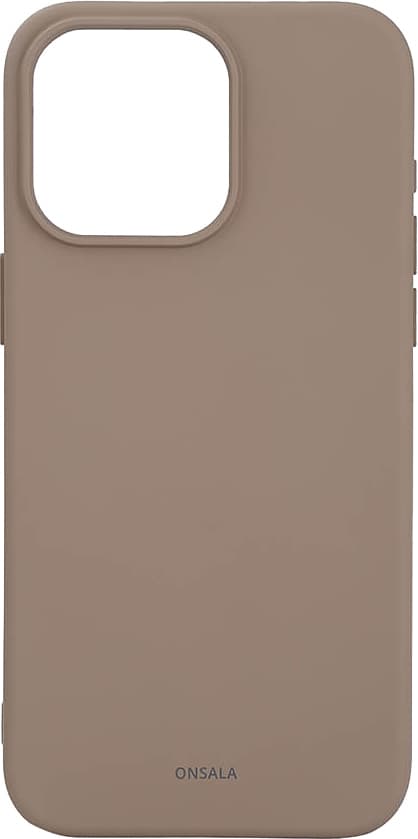 Onsala iPhone 15 Pro Max silikonskal (beige)