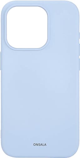 Onsala iPhone 15 Pro Silicone deksel (lyseblå)