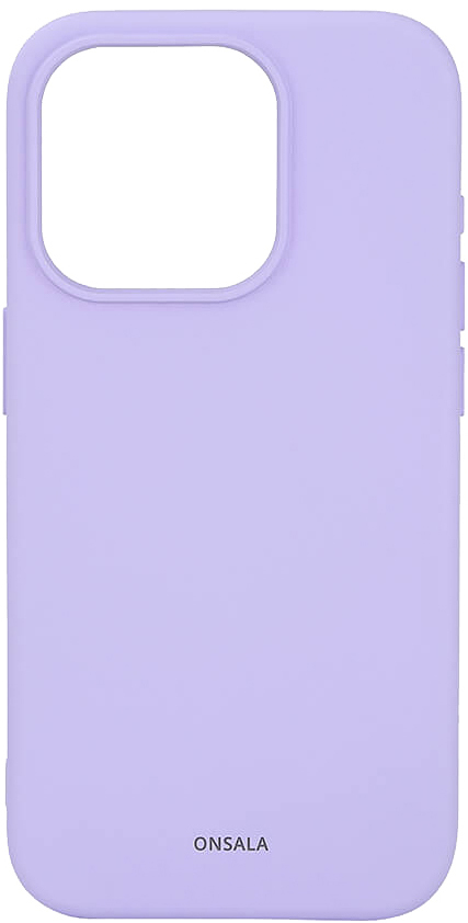 Onsala iPhone 15 Pro silikonskal (lila)
