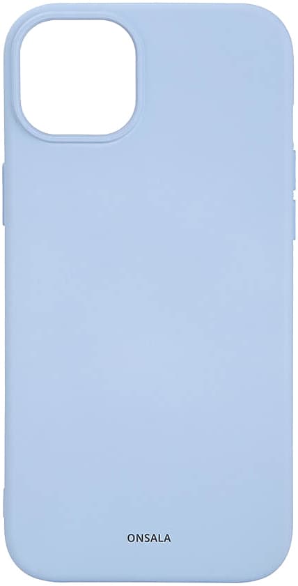 Onsala iPhone 15 Plus Silicone deksel (lyseblå)