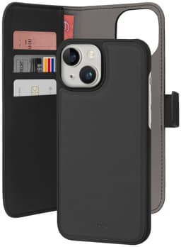 Puro 2-i-1 iPhone 15 lommebokdeksel (sort)