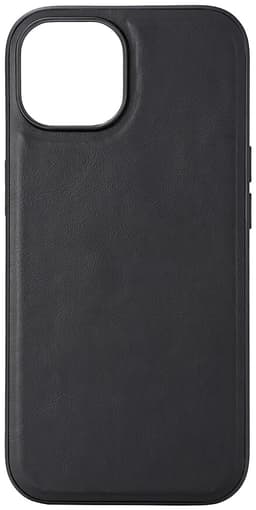 Buffalo iPhone 15 Leather MagSeries deksel (sort)