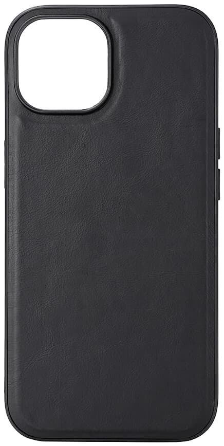 Buffalo iPhone 15 Leather MagSeries deksel (sort)