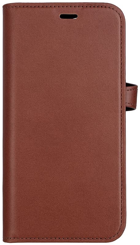 Buffalo iPhone 15 2-i-1 Leather MagSeries plånboksfodral (brunt)