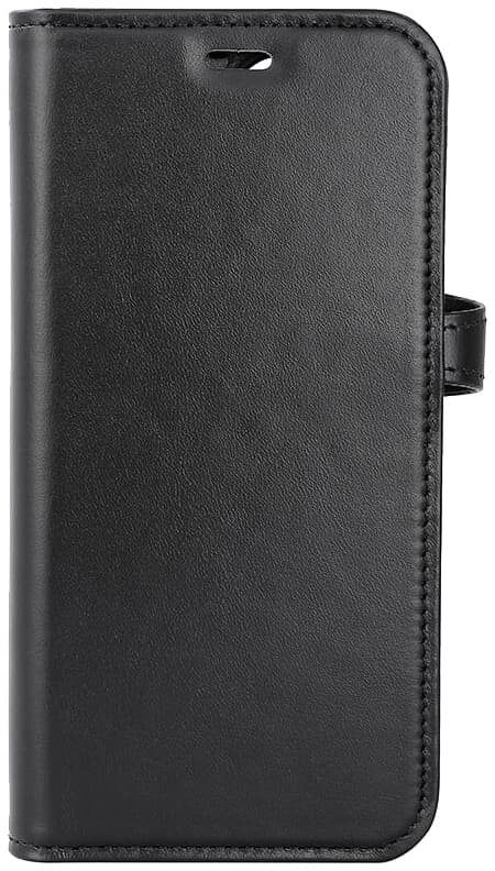 Buffalo iPhone 15 Pro 2-i-1 Leather MagSeries lommebokdeksel (sort)