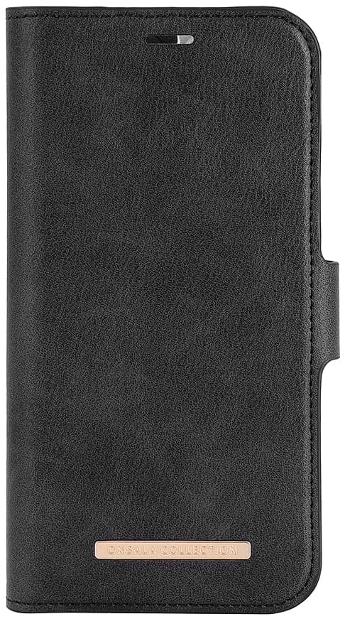 Onsala iPhone 15 Eco Magnetic plånboksfodral (svart)