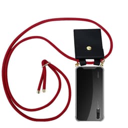 Huawei P20 Deksel med Halskjede (rød)