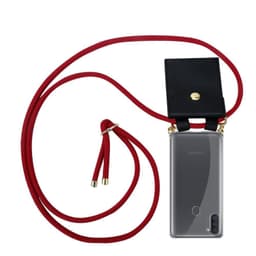 Samsung Galaxy A11 / M11 Etui Cover Kæde (Rød)