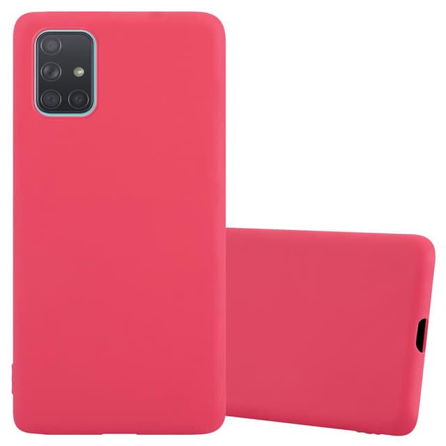 Samsung Galaxy A71 5G Skal Fodral Case (Röd)