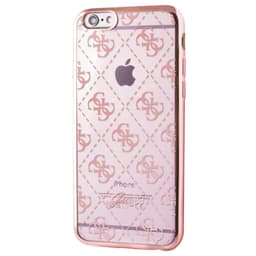 Guess iPhone 6/6s 4G transparent TPU-cover - rose gold