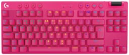 Logitech G PRO X TKL Lightspeed Tactile trådløst gamingtastatur (rosa)