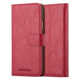 iPhone X / XS lommebokdeksel etui (rød)