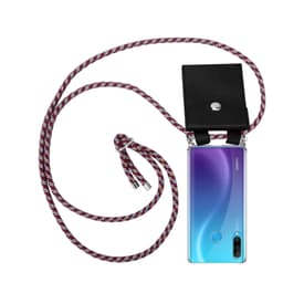 Huawei P30 LITE Deksel med Halskjede (rød)