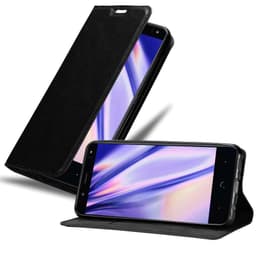 lommebokdeksel BQ Aquaris V / VS case (svart)